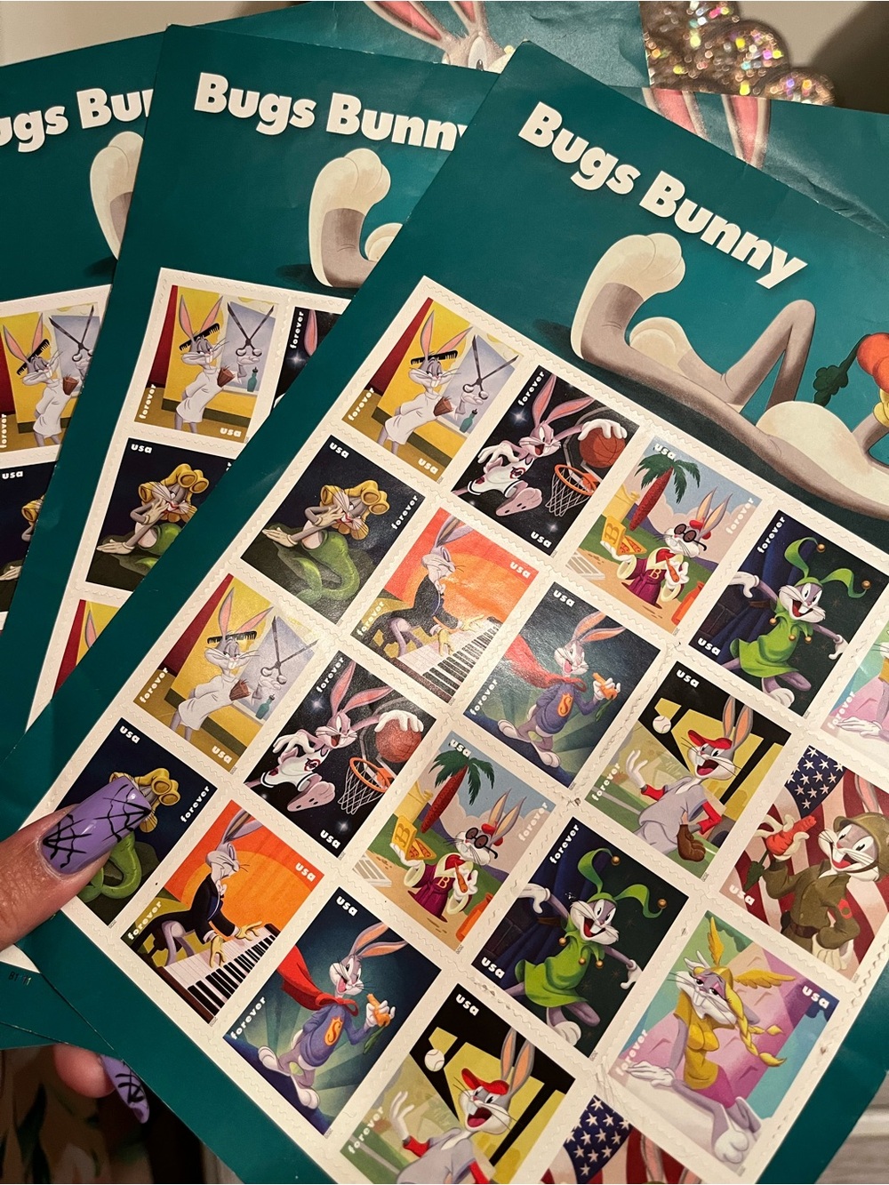Collectible Bugs Bunny stamps